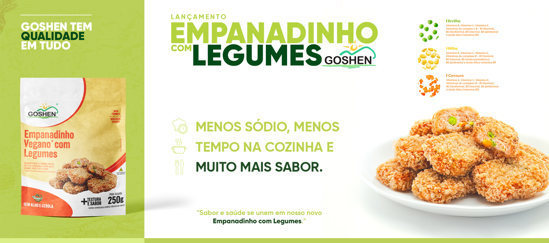 Empanadinho com Legumes